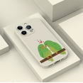 thumbnail image 4 of Único y elegante: Funda para teléfono plateada colorida de doble capa esmerilada con ilustración divertida para iPhone 15 Pro Max 14 13 12 Pro 11, 4 of 4