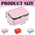 thumbnail image 3 of GQDIN Travel Jewelry Case Small Jewelry Box Jewelry Organizer Storage Case Portable PU Leather Mini Jewelry Travel Case for Girls Womens Earring, Necklace, Rings,Bracelets, 3 of 9