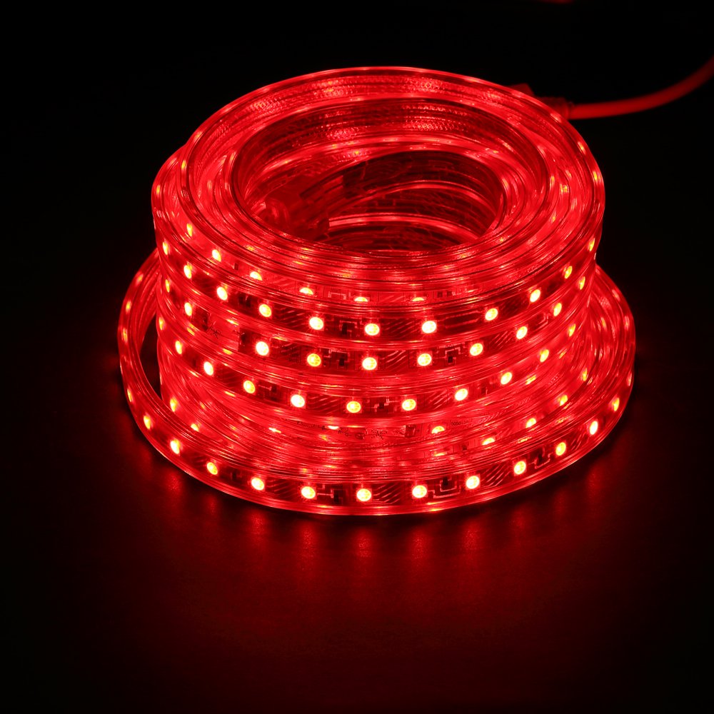 Ainfox 50 LED Strip Lights,SMD5050 LEDs Waterproof Rope Lights for Outdoor & Indoor （Red