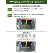 Sloped Heavy-Duty Medium Window Well Cover (84W x 26L)