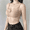 Beige, variant on Womens Invisible Embrace Wireless Bralette - 3D Soft Support Bra with Sculpted Back & No-Ride-Up Underband(Nude)
