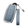 thumbnail image 1 of Remplacement de Clé de Voiture en Alliage de Zinc Protecteur Portable Automobile Véhicule Étui de Télécommande Coque Garde Accessoires Argent Bleu Type 2, 1 of 9