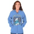 thumbnail image 4 of Vintage Smurf University Varsity Zip Up Hoodie Men's Women's Brisco Brands M, 4 of 6