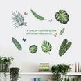 thumbnail image 2 of Advancent Pegatinas de pared de hojas verdes, 2 uds., papel tapiz extraíble, pegatinas autoadhesivas, arte Mural impermeable, calcomanías, Decoración del hogar, 2 of 6