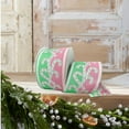 thumbnail image 5 of 2.5" Dual Glitter Candy Ribbon: Pink/Mint (10 Yards), 5 of 5
