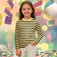 thumbnail image 2 of HIPYLO Fitted Tops for Teens Trendy Top Kids Gifts Toddler Tshirt Girls Size 8 Shirts Baby Girl Clothes Winter Girl Size 14-16 Cute Clothes, Yellow 3-4 Years, 2 of 4