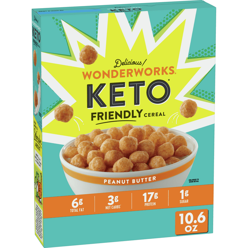 Wonderworks Keto Friendly Cereal, Peanut Butter, 10.6 oz - Walmart.com