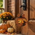 thumbnail image 5 of Halloween Stained-Glass Style Pumpkin Suncatcher Ornament, Double Sided Acrylic Window Pumpkin Suncatcher, Vintage Fall Wall Hanging Ornament for Home Decor, 5 of 8