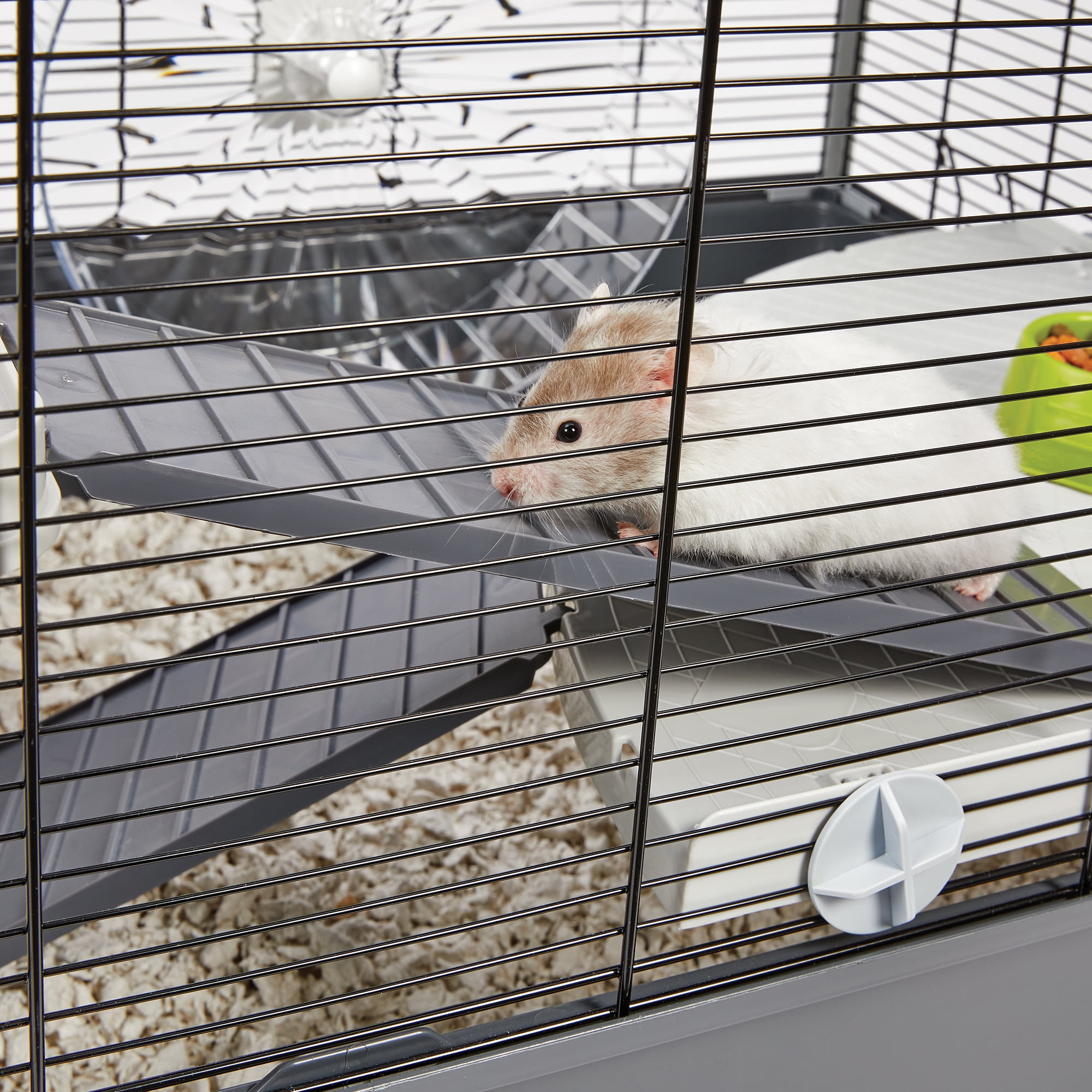 Hamster Nation Hamster Home, Jumbo Hamster Cage Measures 38.2L x 22.6W x 15.4H inches and provides for 676 Sq. inches of unbroken floorspace, Includes ALL Accessories
