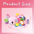thumbnail image 3 of Baby Girls Toys 6-12 Months, Sensory Music Animal Stuffed Toy, Crinkle Mat Mirror & Teethers for Tummy Play Time, Crawling Toy for Infant 6-9-12 Months, 3 of 6