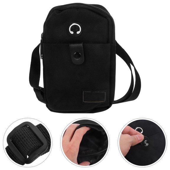 Milisten Grey Travel Crossbody Bag Lightweight Phone Bag for Storage with Elegant Design
