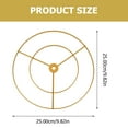 thumbnail image 2 of LEDMOMO Premium Iron Lampshade Frame Golden Bracket for Chandelier Light Accessory, 2 of 8