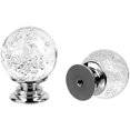 thumbnail image 2 of Perillas de vidrio con forma de burbujas, hermosa forma de calabaza para una decoración única del hogar, la bola de cristal adorna las manijas de los muebles de su cocina, 2 of 5
