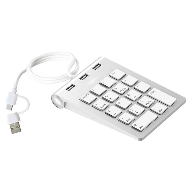 Mini Numeric Keypad Keyboard 18Keys Numeric Key Pad Numpad Number Pad ...