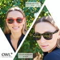thumbnail image 6 of OWL Retro Square Sunglasses Womens Mens UV400 Protection Trendy Sun Glasses (3 Pack), 6 of 7
