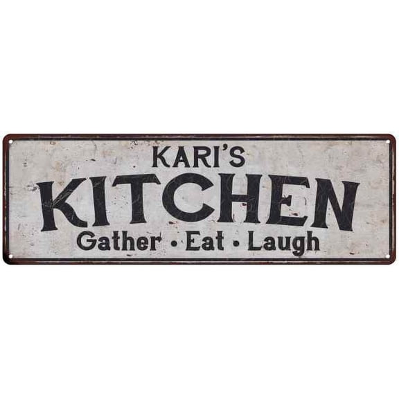 KARI's Kitchen Gift Rustic Chic Decor Gift 6x18 Sign 206180051089