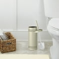 thumbnail image 7 of nu steel Laser Cut Ivory Toilet Brush Holder with Lid, 7 of 7