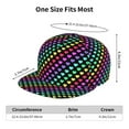 thumbnail image 4 of Hirioo Rainbow Hearts for Baseball Cap Men Cap Flat Brim for Men Women Teens Adjustable Baseball Cap, 4 of 7