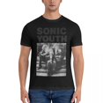 thumbnail image 3 of Camiseta divertida con póster vintage para hombre, cuello redondo, 100 % algodón, camiseta de manga corta Sonic Youth, tallas 4XL y 5XL, 3 of 5