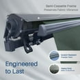 thumbnail image 4 of Semi-Cassette Motorized LED Luxury Patio Awning - 13 x 10 Ft - Forest Green - Moroccan Collection, 4 of 4