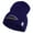 Royal, variant on Golden US Submarine Symbol Embroidered Heavyweight Classic Knit YP Short Beanie - Royal OSFM