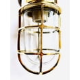 thumbnail image 4 of Pair Of Small Swan Neck 90 Degree Passage Brass Cage Light Wall Lamp, 4 of 10