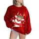 thumbnail image 1 of Sudadera Para Mujer Sudaderas Con Cuello Redondo Mangas Largas A La Moda Estampado de Navidad Tops Sueltos Blusa Odeerbi ODB173899, 1 of 5