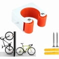 thumbnail image 1 of Bike Wall Mount, Bike Rack, Space Saving Wall Mount, Bike Rack Storage System, Indoor and Outdoor, for Road Bikes and Mountain Bikes (MTB, Orange 1pcs), 1 of 5