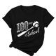 thumbnail image 4 of Camisetas de Cuello de Tripulación de Manga Corta para Mujeres Carta Impresa Camiseta 95% Poliéster 5% Spandex, Manga Corta Cuello Redondo Top Casual para Diario, 4 of 5