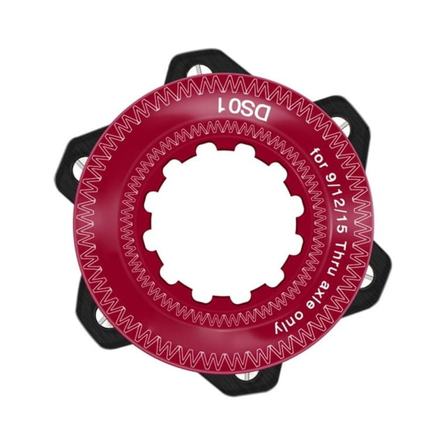 Central Lock Adapter Aluminum Alloy Durable Anodizing Compact Easy Installation Anti-Rust Central Locked Hub To Six-Bolt Brake Disc Rotor Conversion Ring Accessory