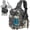 Camo, variant on Piscifun Fishing Backpack Tackle Bag with 2 Rod Holders, MOLLE System, Water-Resistant Lightweight Sling Bag, Digital Camouflage