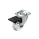 thumbnail image 4 of 4 Pieces/lot 2 inch casters Transparent Crystal with Wheel Brake Furniture MultiSpecification cabinets(2 InchScrewBrake), 4 of 5