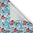 thumbnail image 6 of Ambesonne Luau Valance & Curtain, Island Vegetation Leaves, 55"x30", Sky Blue and Vermilion, 6 of 6