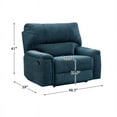 thumbnail image 2 of Pemberly Row Chenille Reclining Chair in Indigo, 2 of 7