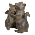 thumbnail image 4 of Rustic Country Hog Heavens Whimsical Angel Winged Pig Couple Dancing Figurine, 4 of 9