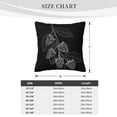 thumbnail image 4 of ZICANCN Berries Line Art Decorative Throw Pillow Covers, Bed Couch Sofa Decorative Knit Pillow Covers for Living Room Farmhouse 18"x18", 4 of 8