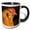 Black/White, variant on 3drose, Americana Rooster, 11oz Mug