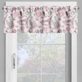 thumbnail image 2 of Ambesonne Eiffel Tower Valance Pack of 2, Paris Honeymoon, 54"X12", Pale Pink White, 2 of 5