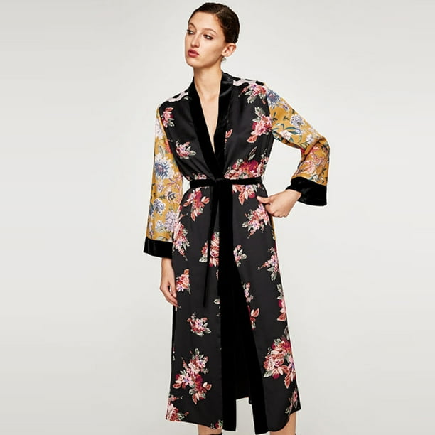 Las mujeres imprimen la camisa del kimono del vendaje de la rebeca de la blusa Irfora S