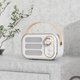 thumbnail image 1 of Shyuyusa - Minialtavoz portátil multifuncional con radio FM y Bluetooth, USB, TF, AUX, para interiores y exteriores, diseño retro, inalámbrico, estilo estético bonito para oficina, cocina,, 1 of 2