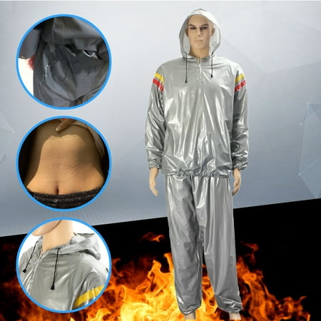 One Set Heavy Duty Sauna Sweat Suit Loss Weight Anti Rip Adult Fitness Exercise Gym