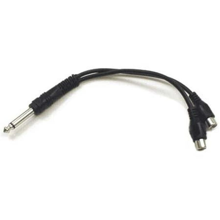 UPC: 0728736015036 | Hosa YPR-103 Y Audio Cable – for Audio Device – 6  – 1 x 6.35mm Male Audio – 2 x RCA Female Audio
