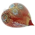thumbnail image 2 of GlassOfVenice Murano Glass Millefiori Heart Christmas Ornament - Red Gold, 2 of 6