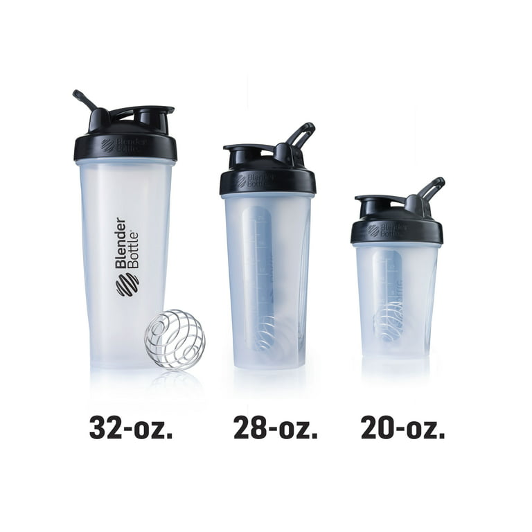 Blender Shaker Bottle Classic Loop Top& Stainless Whisk Ball-Protein Small-16  oz Whisk Ball, Secure Screw-On Lid, Dishwasher Safe & BPA Free Sports Bottle,  YellowClear, Clear Body-16 Oz - Yahoo Shopping