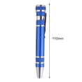 thumbnail image 4 of Pluma Destornillador Kit de herramientas de reparación manual de destornillador de pluma de precisión multiusos 8 en 1 (azul), 4 of 5