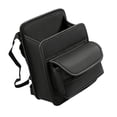thumbnail image 3 of Organizador de almacenamiento para coche entre los asientos con caja de pañuelos, universal, de cuero sintético PU, para consola de accesorios, 3 of 8