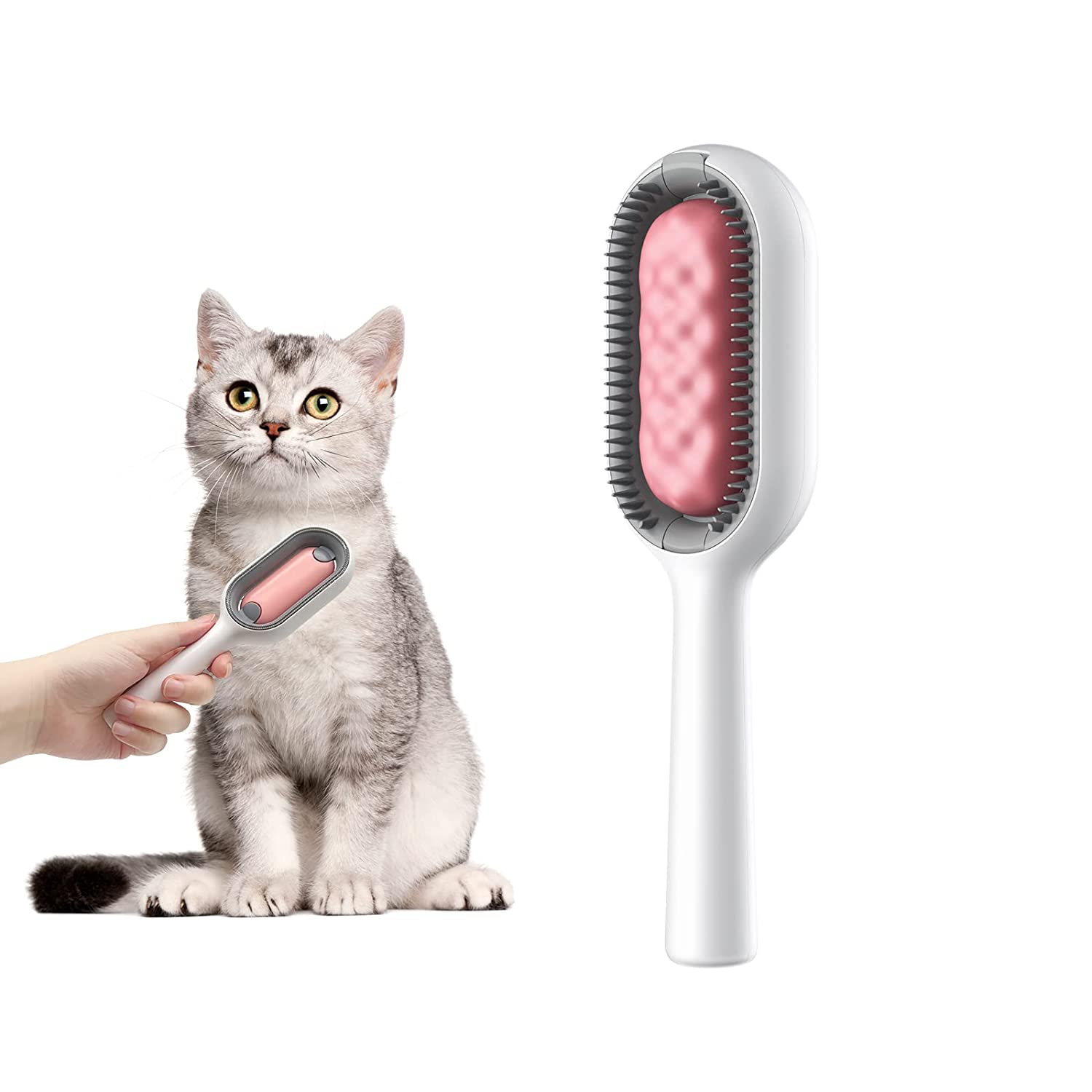 Cat Brush Self Cleaning Slicker Brushes, Pet Grooming Brush for Cats