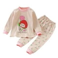 thumbnail image 2 of Trupants Little Girls' 5T Pink Outfit Set - 100% Cotton, Strawberry Bunny Print, Hypoallergenic - Soft for Daily Play & Loungewear, 2 of 4