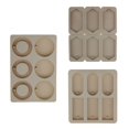 thumbnail image 1 of Molde de Cera de Aromaterapia de Silicona Mixta Duradero de 6 Uds., Llavero de Yeso, Moldes de Jabón Epoxi, Molde de Tabletas de Cera Aromática de Yes Macarena Molde de silicona, 1 of 8
