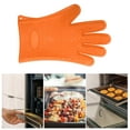 thumbnail image 5 of Unique Bargains 1 Pc Heart Shape Oven Mitts for Kitchen Orange, 5 of 5